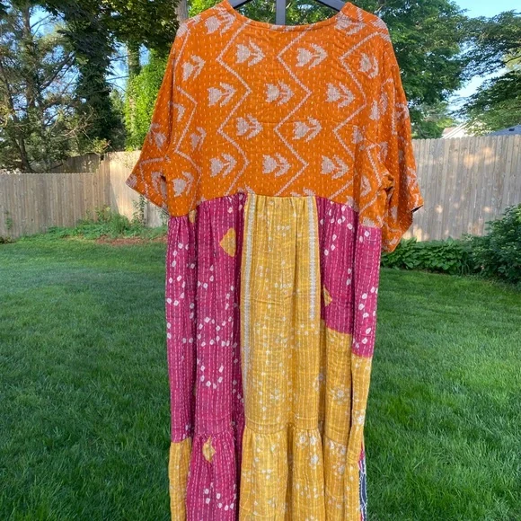 OOAK Mia Kantha Maxi Dress - Picture 3 of 3